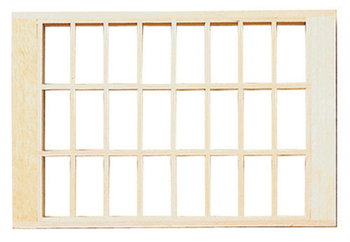 Dollhouse Miniature 24-Light Window Front